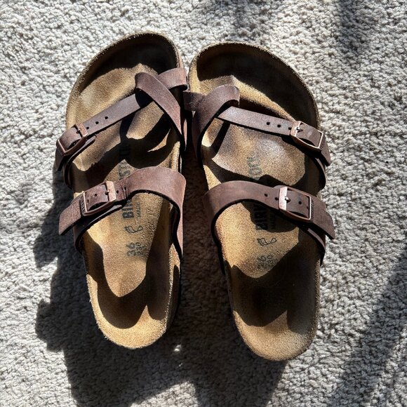 Birkenstock Mayari Dark Brown 36 EUC - Picture 1 of 3